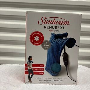 Sunbeam Renue XL Heat Wrap in Red Packaging